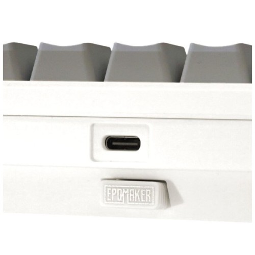 Клавіатура Epomaker Shadow-X 70 Wisteria Linear Switch Hot-Swap LCD Screen RGB Wireless/Bluetooth/USB UA White (SHX-W-WL)