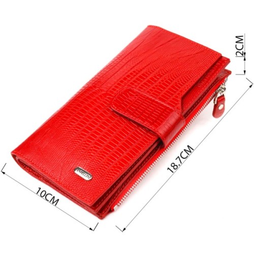 Гаманець Canpellini З натуральної шкіри Червоний (21646)