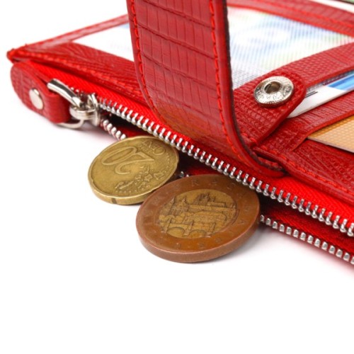 Гаманець Canpellini З натуральної шкіри Червоний (21646)