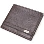 Гаманець Canpellini Затискач з натуральної шкіри Коричневий (21517)