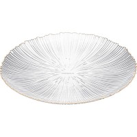 Тарілка Ardesto Mallow, 21см, скло, прозорий (AR5012)