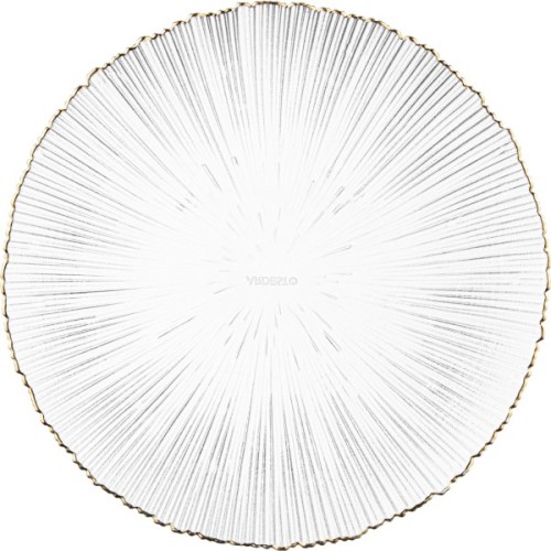 Тарілка Ardesto Mallow, 21см, скло, прозорий (AR5012)