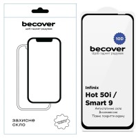 Скло захисне BeCover Infinix Smart 9 (X6532) 10D Black (712711)