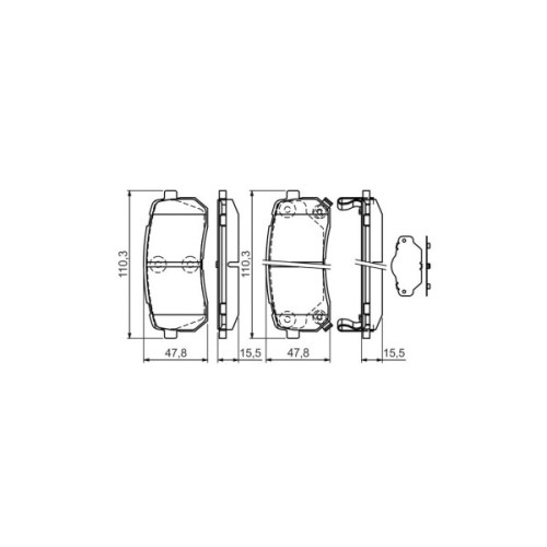 Гальмівні колодки Bosch 0 986 494 327