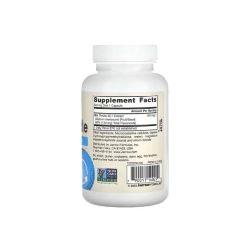 Вітамінно-мінеральний комплекс Jarrow Formulas Екстракт розторопші, 150 мг, Vegan Milk Thistle, 200 вегетеріанські (JRW-14029)