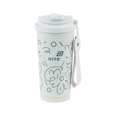 Термокружка Kite 550 мл, біла (K25-1226-3)