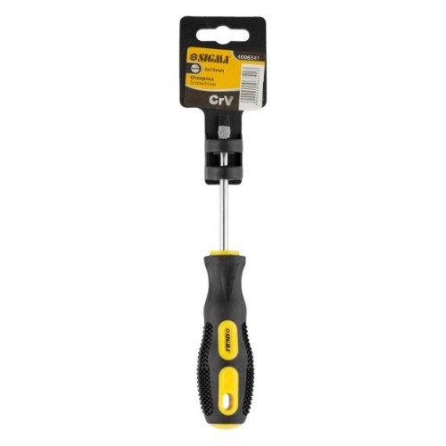 Викрутка Sigma шліцева SL5.0x75мм CrV (4006341)