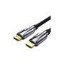 Кабель мультимедійний HDMI M to HDMI M 2.0m V2.1 8K60Hz braided black Vention (AALBH)