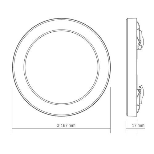 Світильник Videx DL6R 12W 3000K-4000K-6500K White (VL-DL6R-12CW)