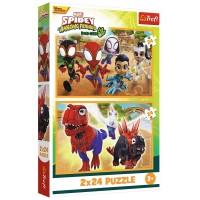 Пазл Trefl Marvel Спайді та динозаври 2х24 елемента (5900511344325)