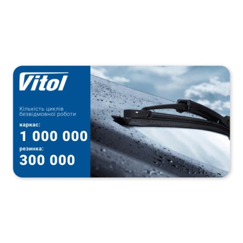 Щітка склоочисника Vitol EXO 15" (380 мм) (VK-15380)