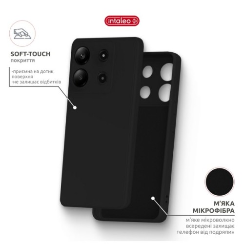 Чохол до мобільного телефона Intaleo Silicone Motorola Edge 50 Neo Black (1283126640148)