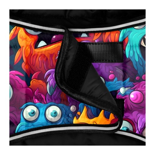 Курточка для тварин WAUDOG Clothes Накидка Зубасті монстри M (504-4048)