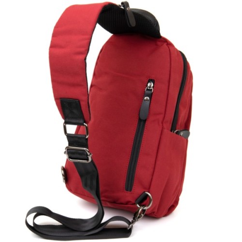 Сумка Vintage Через плече нейлон Червона (20629)