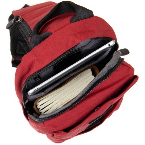 Сумка Vintage Через плече нейлон Червона (20629)