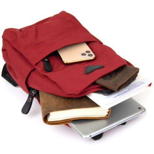 Сумка Vintage Через плече нейлон Червона (20629)