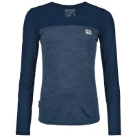 Лонгслів Ortovox 150 Cool Logo Ls Wmn deep ocean - S - темно-синій (025.001.1222)