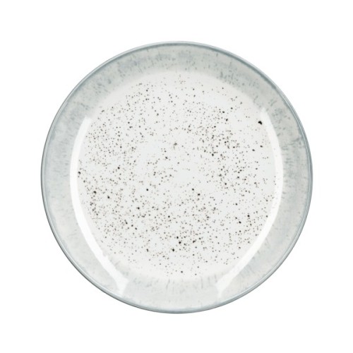 Тарілка Ardesto Siena, 19см, порцеляна, біло-сірий (AR2919SW)