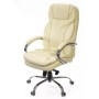 Офісне крісло Аклас Тироль CH MB кожа натур. бежевое (12443)