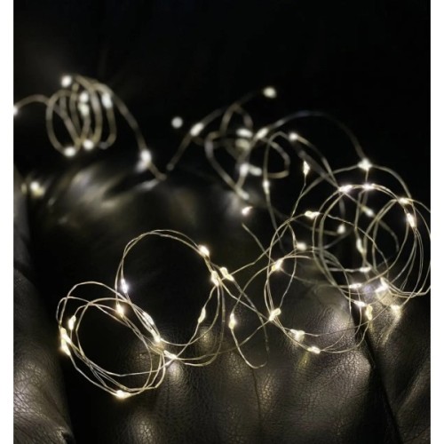 Гірлянда Chomik Гірлянда-струна 6,2 м, 60 LED теплий білий, 3АА батар., ІР44 (5900779802650)