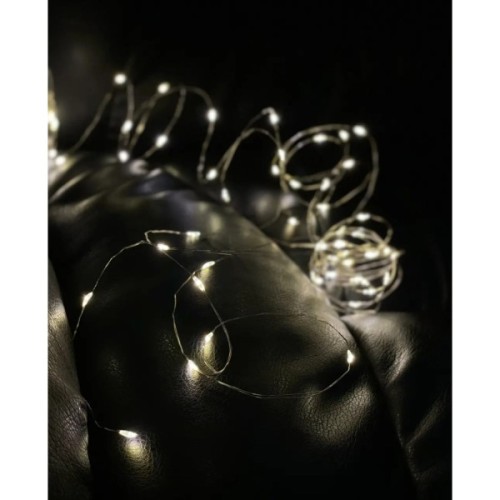 Гірлянда Chomik Гірлянда-струна 6,2 м, 60 LED теплий білий, 3АА батар., ІР44 (5900779802650)