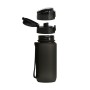 Пляшка для води Line Art La Plata 600 мл чорний (60014118LA-01)