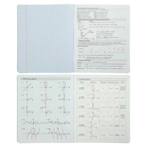 Зошит ZiBi предметний BLACK 48 аркушів клітинка, алгебра (ZB.1700-07)