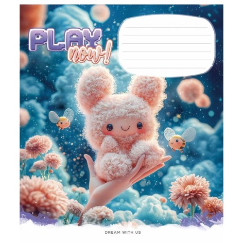Зошит Школярик Play now 12 аркушів клітинка (012-3556K)