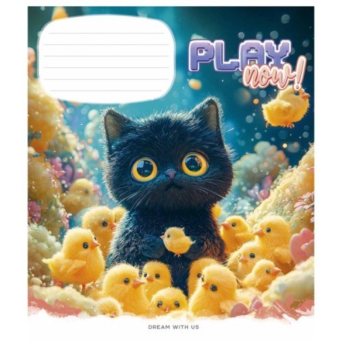 Зошит Школярик Play now 12 аркушів клітинка (012-3556K)