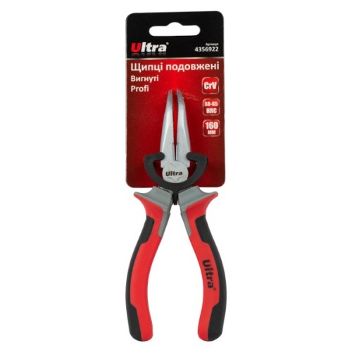 Плоскогубці Ultra довгогубці вигнуті 160мм CrV Profi (4356922)