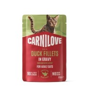 Вологий корм для кішок Carnilove Gravy Duck with Catnip 85 г (8595602584659)