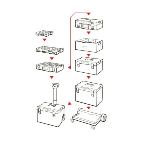 Ящик для інструментів QBRICK SYSTEM оранайзер ONE 200 2,0 EXPERT (SKRQ200E2CZAPG003)