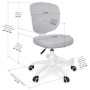 Дитяче крісло Evo-kids Study Air Plus Grey (Y-101 G Plus)