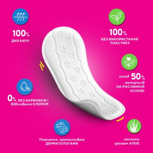 Щоденні прокладки Carefree Алое Вера 20 шт. (3574661064314/3574661565057/3574661486123)