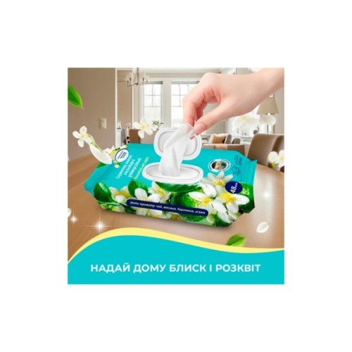 Серветки для прибирання Pani Blysk Вологі універсальні Вишнева розкіш 48 шт. (4823071670882)