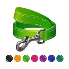 Повідець для собак WAUDOG Nylon Mono, світловідбивний S салатовий (52175)