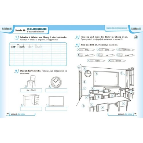 Робочий зошит Німецька мова. 1 клас. до підруч. "Німецька мова. 1 клас. Deutsch lernen ist super!" Ранок (9786170945365)