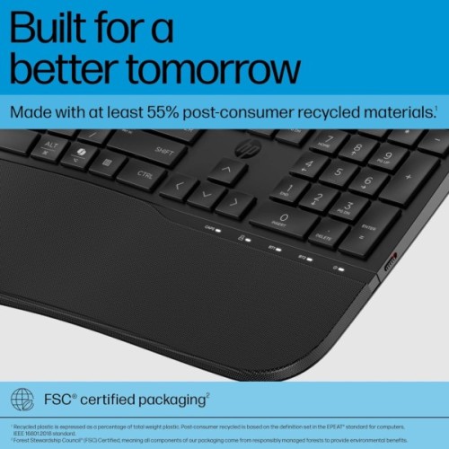 Клавіатура HP 680 Comfort Dual-Mode UA Black (8T6L8AA)