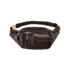 Сумка Vintage Поясна об'ємна чоловіча Коричнева (14860)