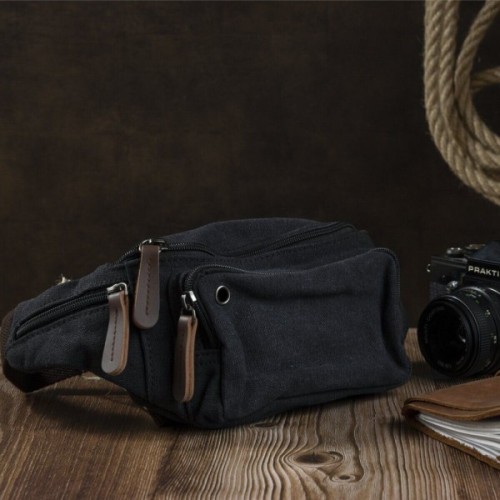 Сумка Vintage Текстильна Чорна (20085)