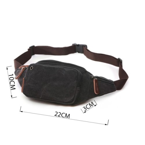 Сумка Vintage Текстильна Чорна (20085)