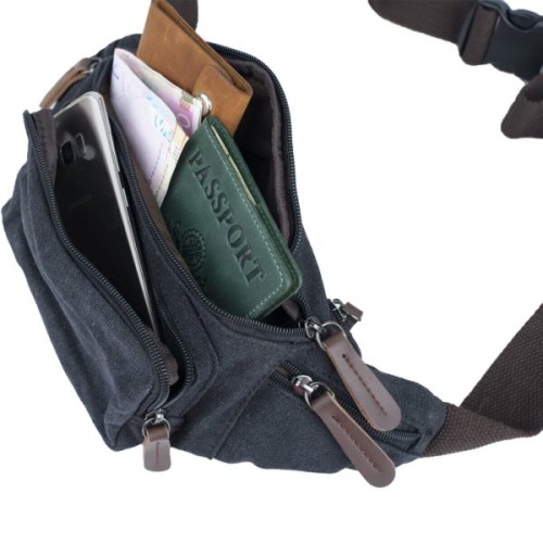 Сумка Vintage Текстильна Чорна (20085)