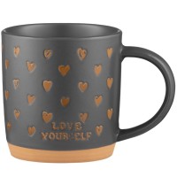 Чашка Ardesto Alda, 365мл, кераміка, сірий (AR3496)