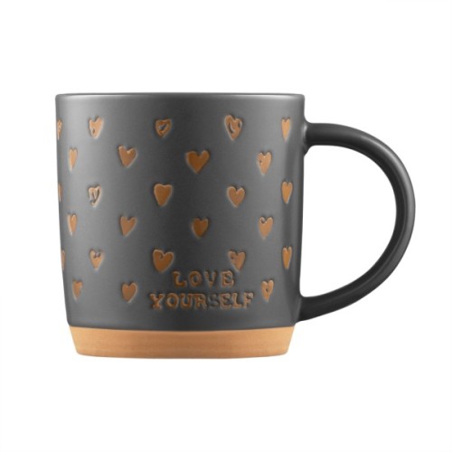 Чашка Ardesto Alda, 365мл, кераміка, сірий (AR3496)