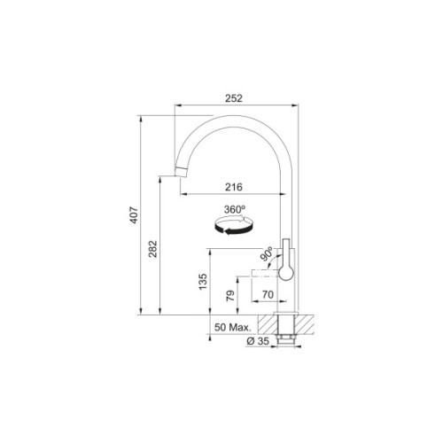 Змішувач Franke Maris Slim J (115.0728.386)