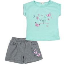 Набір дитячого одягу Breeze з метеликами (19828-104G-mint)