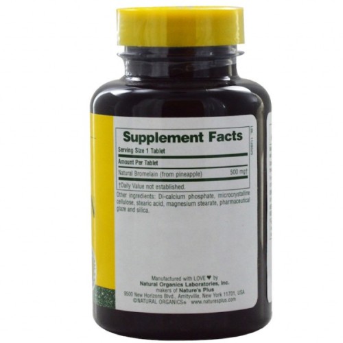 Трави Natures Plus Бромелайн 500 мг, 90 таблеток (NTP4409)