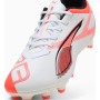 Бутси Puma Ultra 5 Play Fg/Ag 108169-01 білий, помаранчевий 43 (4067983040283)