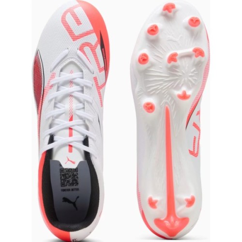 Бутси Puma Ultra 5 Play Fg/Ag 108169-01 білий, помаранчевий 43 (4067983040283)