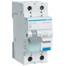 Диференціальний автоматичний вимикач Hager 1-п.+N 20A C 30mA (6kA) A (A) (ADA970D)